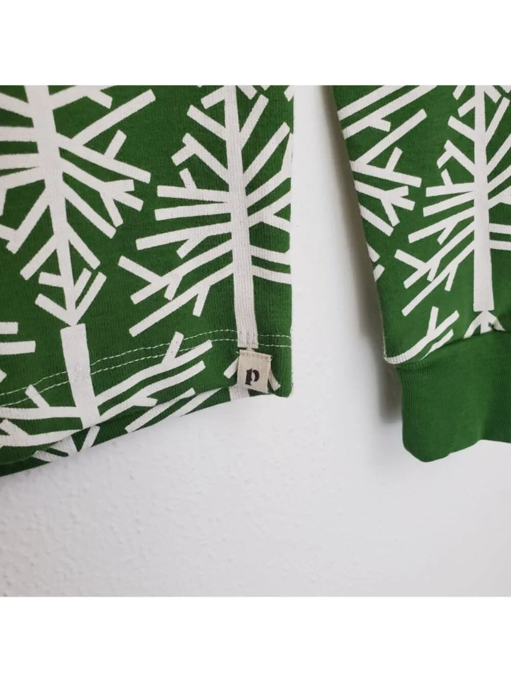 Pact Birch Tree 100% organic cotton kids holiday pajama set
